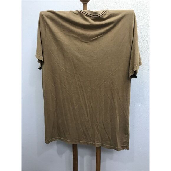 RVCA Shirt Men XXL Brown Pocket Tee Crew Neck Skate Surf Slim Fit Minimalist - Picture 9 of 9